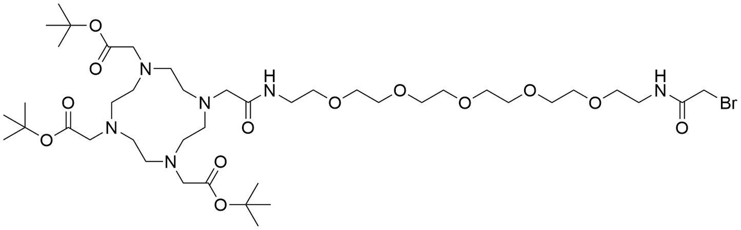 DOTA-tris(t-Bu)-Amido-PEG5-Bromoacetamide