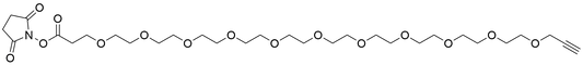 Propargyl-PEG11-NHS Ester