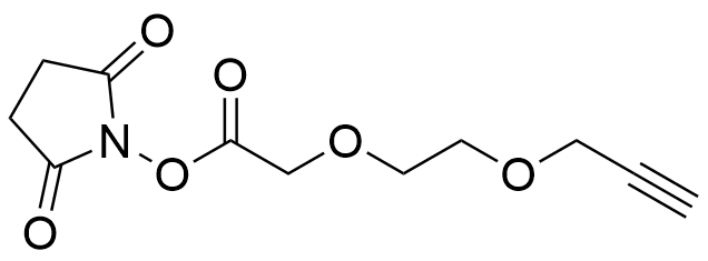 Propargyl-PEG2-CH2COOH NHS Ester