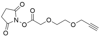 Propargyl-PEG2-CH2COOH NHS Ester