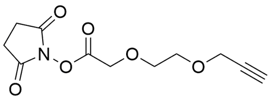 Propargyl-PEG2-CH2COOH NHS Ester