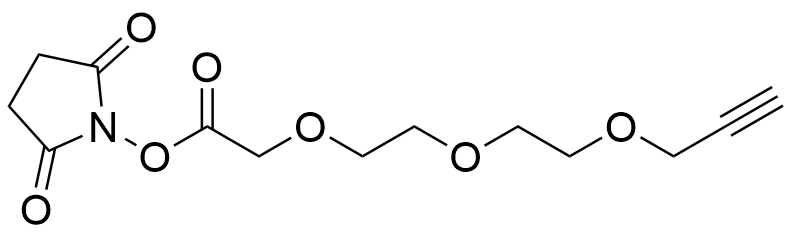 Propargyl-PEG3-CH2COOH NHS Ester