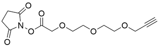 Propargyl-PEG3-CH2COOH NHS Ester