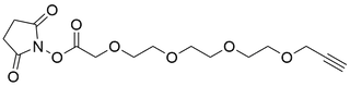 Propargyl-PEG4-CH2COOH NHS Ester