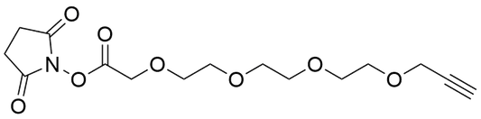 Propargyl-PEG4-CH2COOH NHS Ester