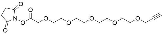 Propargyl-PEG5-CH2COOH NHS Ester