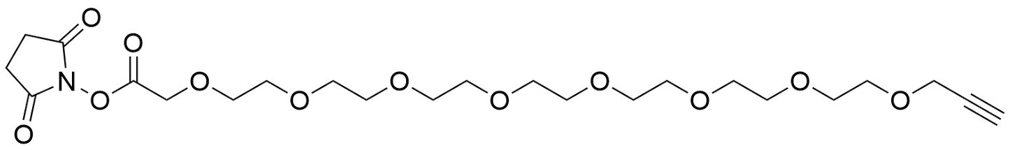 Propargyl-PEG8-CH2COOH NHS Ester