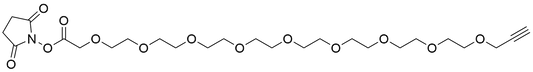 Propargyl-PEG9-CH2COOH NHS Ester