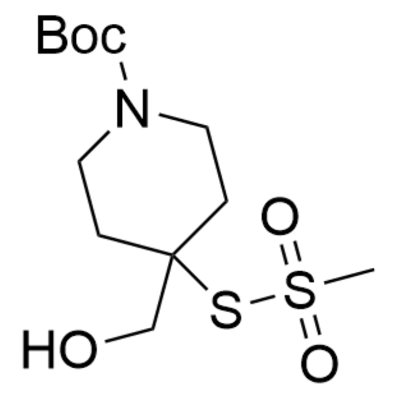 tert-butyl 4-(hydroxymethyl)-4-((methylsulfonyl)thio)piperidine-1-carboxylate