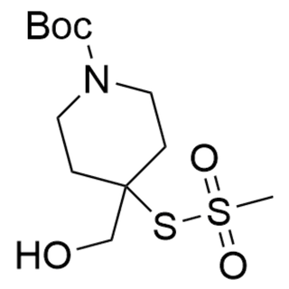 tert-butyl 4-(hydroxymethyl)-4-((methylsulfonyl)thio)piperidine-1-carboxylate